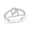 Thumbnail Image 0 of Encircled by Love Diamond Ring 1/3 ct tw Round-cut 10K White Gold