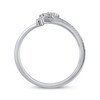 Thumbnail Image 1 of Diamond Deconstructed Ring 1/8 ct tw Round-cut Sterling Silver