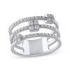 Thumbnail Image 0 of Diamond Stack Ring 1/2 ct tw Round-cut 10K White Gold