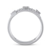 Thumbnail Image 1 of Diamond Stack Ring 1/2 ct tw Round-cut 10K White Gold