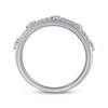 Thumbnail Image 2 of Diamond Leaf Ring 1/3 ct tw Round-cut 10K White Gold
