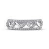 Thumbnail Image 3 of Diamond Leaf Ring 1/3 ct tw Round-cut 10K White Gold