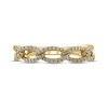 Thumbnail Image 3 of Diamond Chain Link Ring 1/5 ct tw Round-cut 10K Yellow Gold