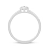 Thumbnail Image 2 of Diamond Flower Promise Ring 1/5 ct tw 10K White Gold