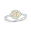 Thumbnail Image 0 of Diamond Twist Promise Ring 1/4 ct tw Round-cut 10K Two-Tone Gold