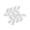 Thumbnail Image 2 of Diamond Branch Bypass Ring 1/8 ct tw Sterling Silver