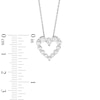 Thumbnail Image 2 of KAY Lab-Grown Diamonds Heart Necklace 1/2 ct tw 14K White Gold 18&quot;