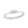 Thumbnail Image 0 of Diamond Star Stackable Ring 1/20 ct tw 10K White Gold