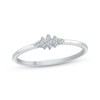 Thumbnail Image 0 of Diamond Star Stackable Ring 1/20 ct tw 10K White Gold