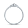 Thumbnail Image 1 of Diamond Star Stackable Ring 1/20 ct tw 10K White Gold