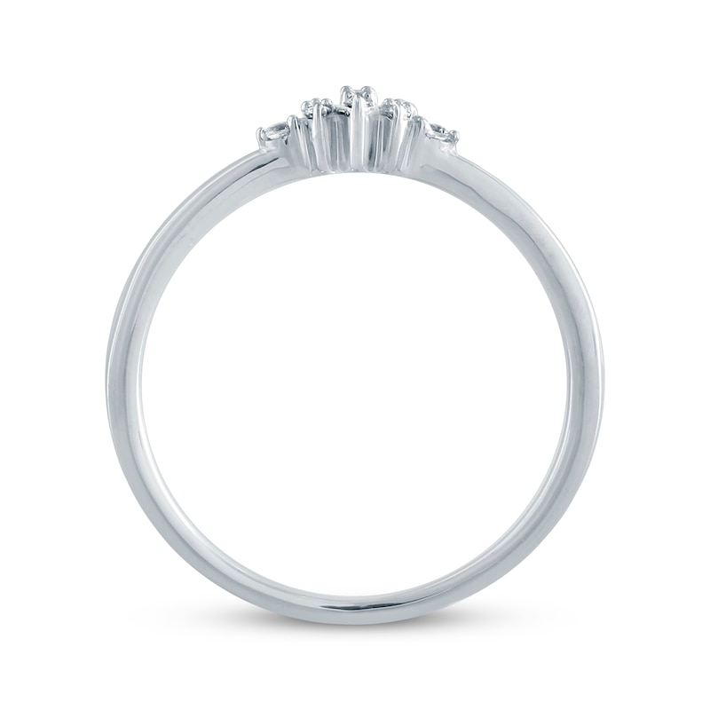 Diamond Star Stackable Ring 1/20 ct tw 10K White Gold