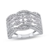 Thumbnail Image 0 of Diamond Twist Bezel Ring 1 ct tw 10K White Gold