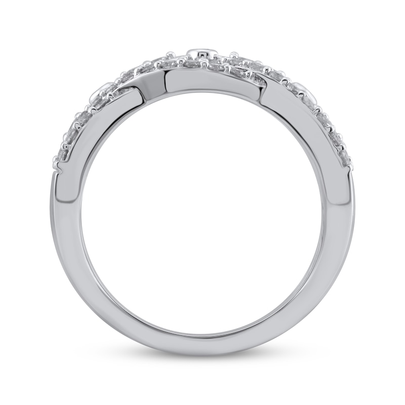 Diamond Twist Bezel Ring 1 ct tw 10K White Gold