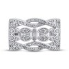 Thumbnail Image 3 of Diamond Twist Bezel Ring 1 ct tw 10K White Gold