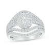 Thumbnail Image 0 of Diamond Double Contour Ring 1 ct tw 10K White Gold