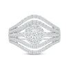 Thumbnail Image 2 of Diamond Double Contour Ring 1 ct tw 10K White Gold
