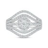 Thumbnail Image 2 of Diamond Double Contour Ring 1 ct tw 10K White Gold
