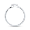 Thumbnail Image 1 of Diamond Three-Stone Stackable Ring 1/10 ct tw 10K White Gold