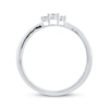 Thumbnail Image 2 of Diamond Three-Stone Stackable Ring 1/10 ct tw 10K White Gold
