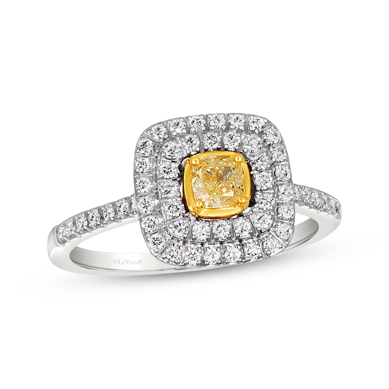 Main Image 1 of Le Vian Sunny Yellow Diamond Ring 5/8 ct tw 14K Two-Tone Gold
