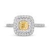 Thumbnail Image 4 of Le Vian Sunny Yellow Diamond Ring 5/8 ct tw 14K Two-Tone Gold