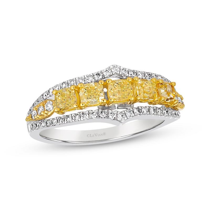 Main Image 1 of Le Vian Sunny Yellow Diamond Ring 1-1/5 ct tw 14K Two-Tone Gold