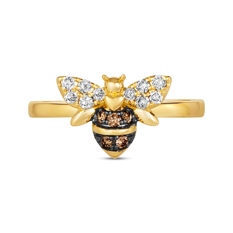 Main Image 4 of Le Vian Diamond Bee Ring 1/4 ct tw 14K Honey Gold