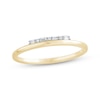 Thumbnail Image 1 of Baguette & Round-Cut Diamond Stackable Ring 1/20 ct tw 10K Yellow Gold
