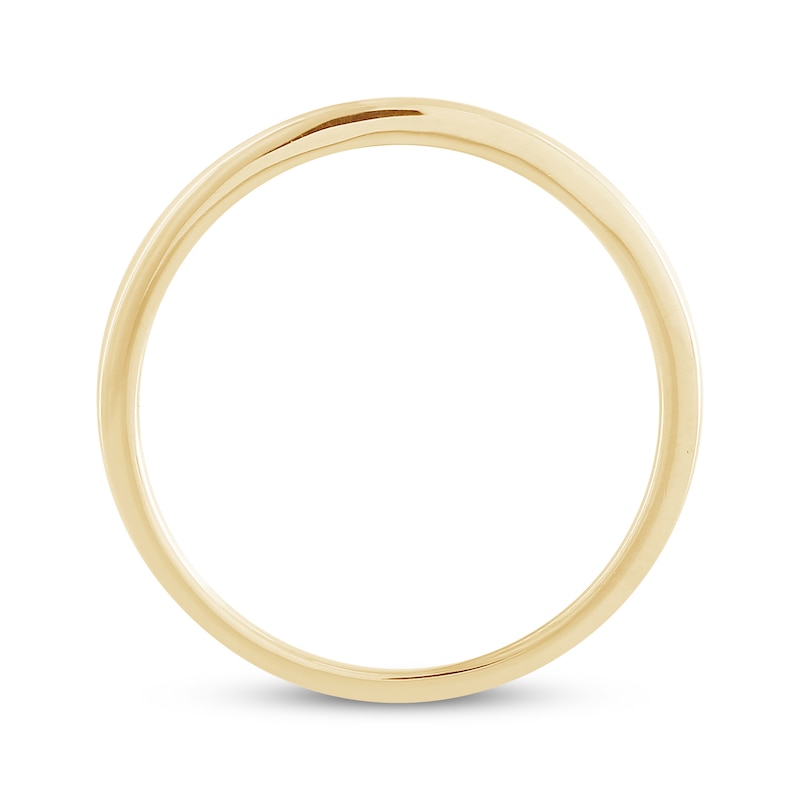 Main Image 2 of Baguette & Round-Cut Diamond Stackable Ring 1/20 ct tw 10K Yellow Gold