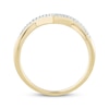 Thumbnail Image 2 of Diamond Crisscross Chevron Ring 1/6 ct tw 10K Yellow Gold
