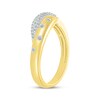 Thumbnail Image 1 of Diamond Bubbles Asymmetric Ring 1/4 ct tw 10K Yellow Gold