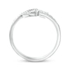 Thumbnail Image 1 of Diamond Bypass Pear Ring 1/4 ct tw 10K White Gold