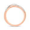 Thumbnail Image 1 of Diamond Open Wave Ring 1/3 ct tw 10K Rose Gold