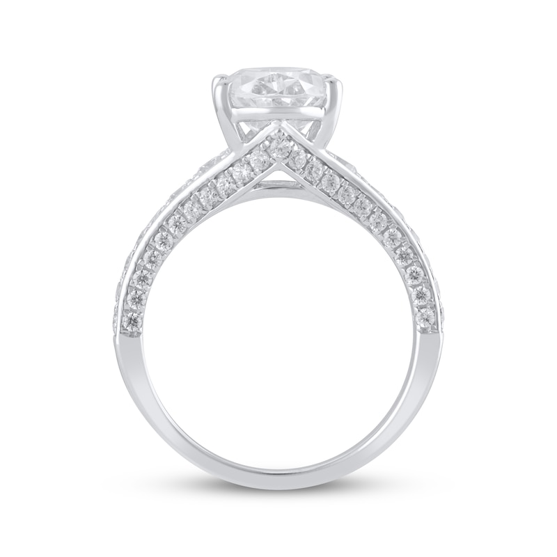 Lab-Created Diamonds by KAY Oval-Cut Engagement Ring 3-3/4 ct tw 14K White Gold