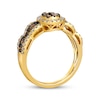 Thumbnail Image 3 of Le Vian Chocolate Waterfall Diamond Ring 1 ct tw 14K Honey Gold