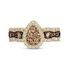 Thumbnail Image 3 of Le Vian Chocolate Waterfall Diamond Ring 1 ct tw 14K Honey Gold