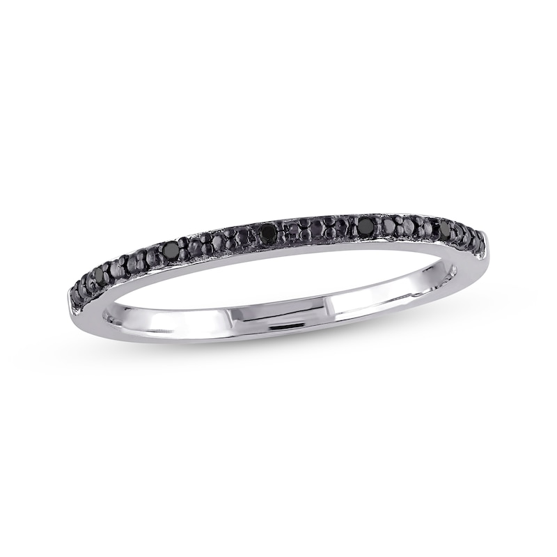 Main Image 1 of Black Diamond Ring Sterling Silver