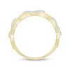 Thumbnail Image 3 of Diamond Linked Hearts Ring 1/6 ct tw 10K Yellow Gold