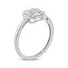 Multi-Diamond Center Octagon Diamond Ring 1/10 ct tw Sterling Silver