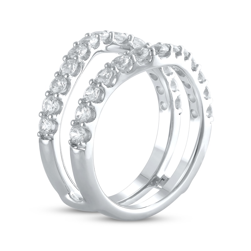 Main Image 2 of Now + Forever Lab-Grown Diamonds Diamond Enhancer Ring 1-1/2 ct tw Round-cut 14K White Gold