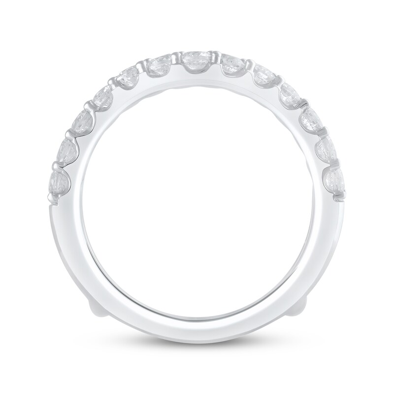 Main Image 3 of Now + Forever Lab-Grown Diamonds Diamond Enhancer Ring 1-1/2 ct tw Round-cut 14K White Gold