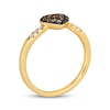 Thumbnail Image 2 of Godiva x Le Vian Diamond Heart Ring 1/4 ct tw 14K Honey Gold
