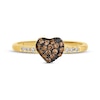 Thumbnail Image 3 of Godiva x Le Vian Diamond Heart Ring 1/4 ct tw 14K Honey Gold