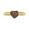Thumbnail Image 4 of Godiva x Le Vian Diamond Heart Ring 1/4 ct tw 14K Honey Gold