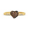 Thumbnail Image 3 of Godiva x Le Vian Diamond Heart Ring 1/4 ct tw 14K Honey Gold