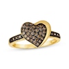 Thumbnail Image 1 of Godiva x Le Vian Diamond Heart Ring 1/3 ct tw 14K Honey Gold