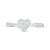 Thumbnail Image 3 of Multi-Diamond Center Heart Promise Ring 1/10 ct tw Sterling Silver