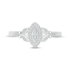 Thumbnail Image 2 of Multi-Diamond Center Marquise Frame & Butterfly Promise Ring 1/10 ct tw Sterling Silver