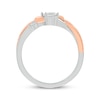 Thumbnail Image 2 of Diamond Promise Ring 1/10 ct tw Sterling Silver & 10K Rose Gold