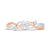 Thumbnail Image 3 of Diamond Promise Ring 1/10 ct tw Sterling Silver & 10K Rose Gold